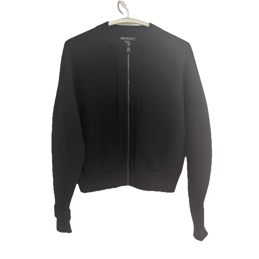 Athleta Sweater Womens S Small Sequoia Full Zip Thermolite Full Zip High Neck